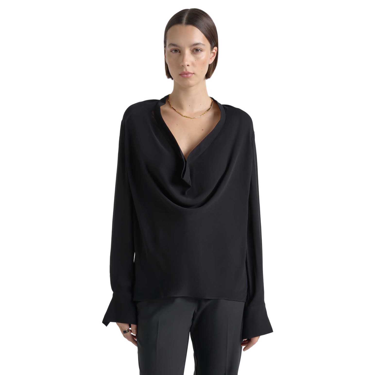 Cue Cowl Neck Shirt